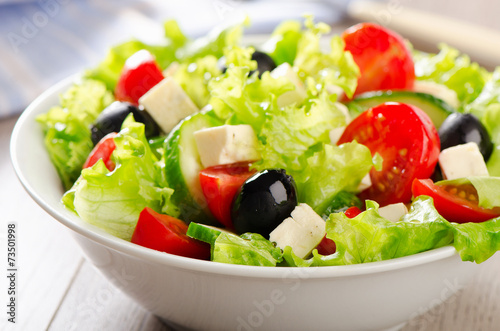Fresh Vegetable salad with feta