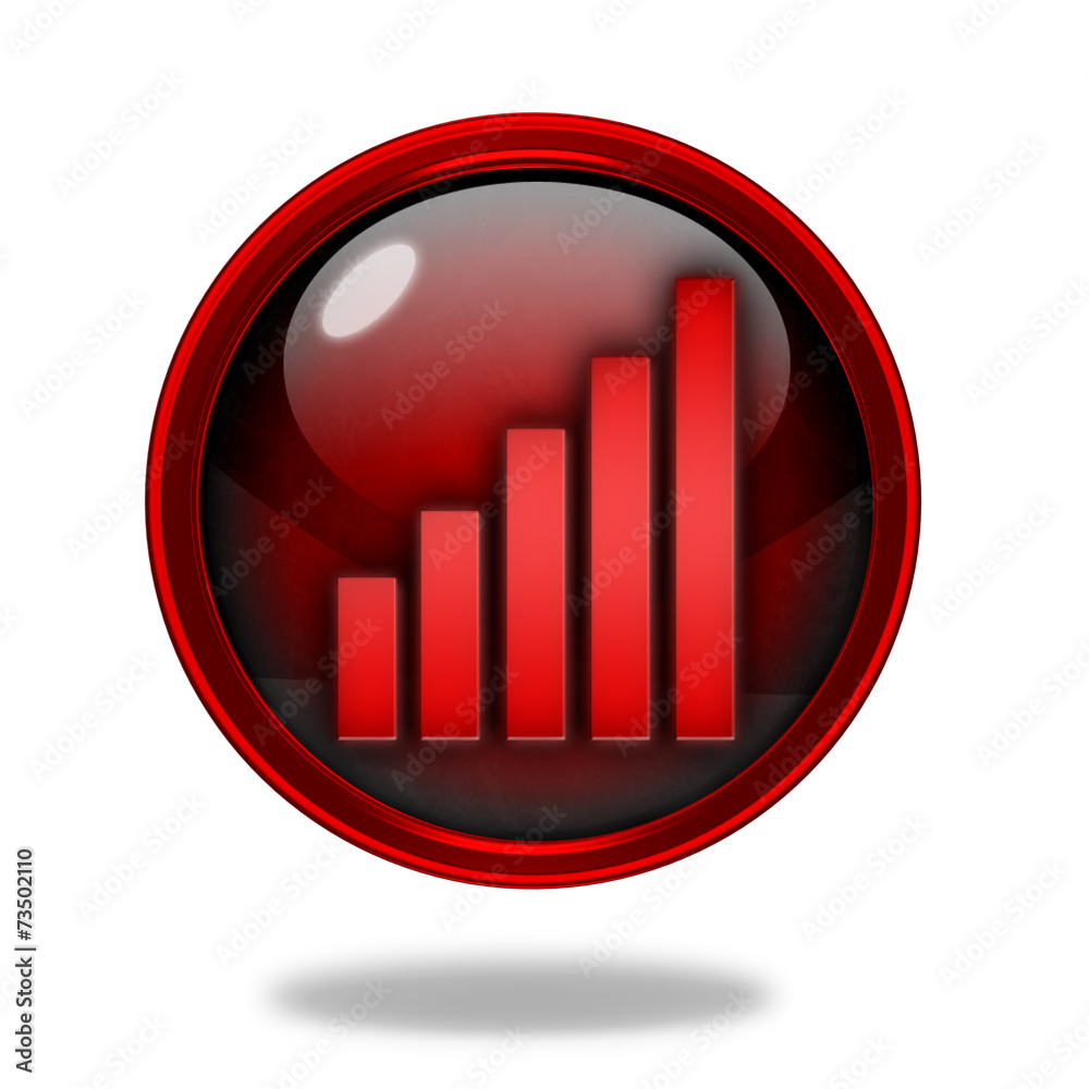 signal circular icon on white background signal circular icon on white background