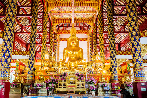 buddha statue wat suandok chiangmai Thailand.