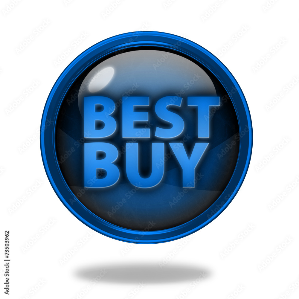 Best buy circular icon on white background Best buy circular icon on white background