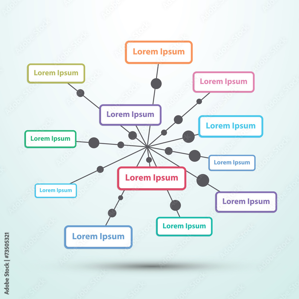 Fototapeta premium Abstract infographic template