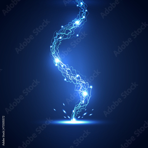 Abstract lightning technology background, vector illustration