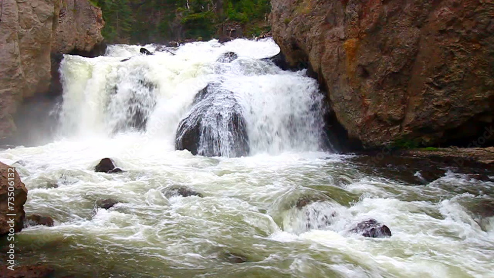 Firehole Falls Yellowstone Wyoming Firehole Falls Yellowstone Wyoming