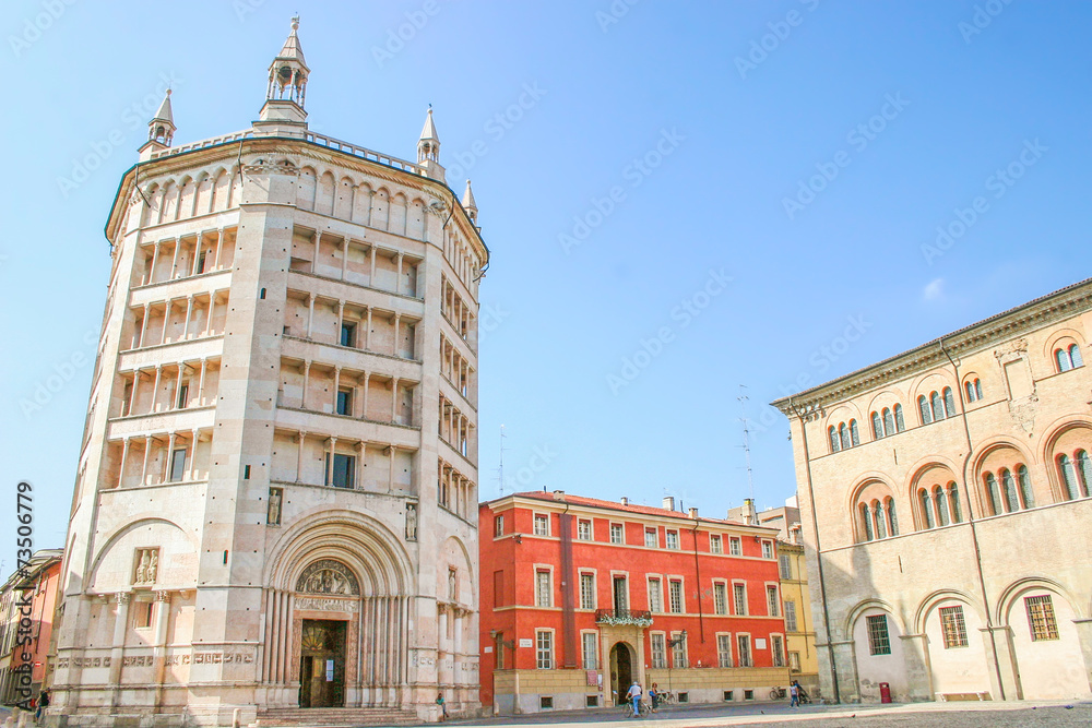 Main square of Parma, Emilia-Romagna, Italy