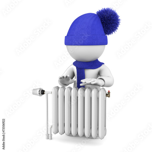 Am Heizkörper aufwärmen