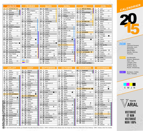 Calendrier 2015