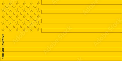 Gold USA flag