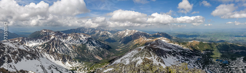 Panoramiczny widok gór