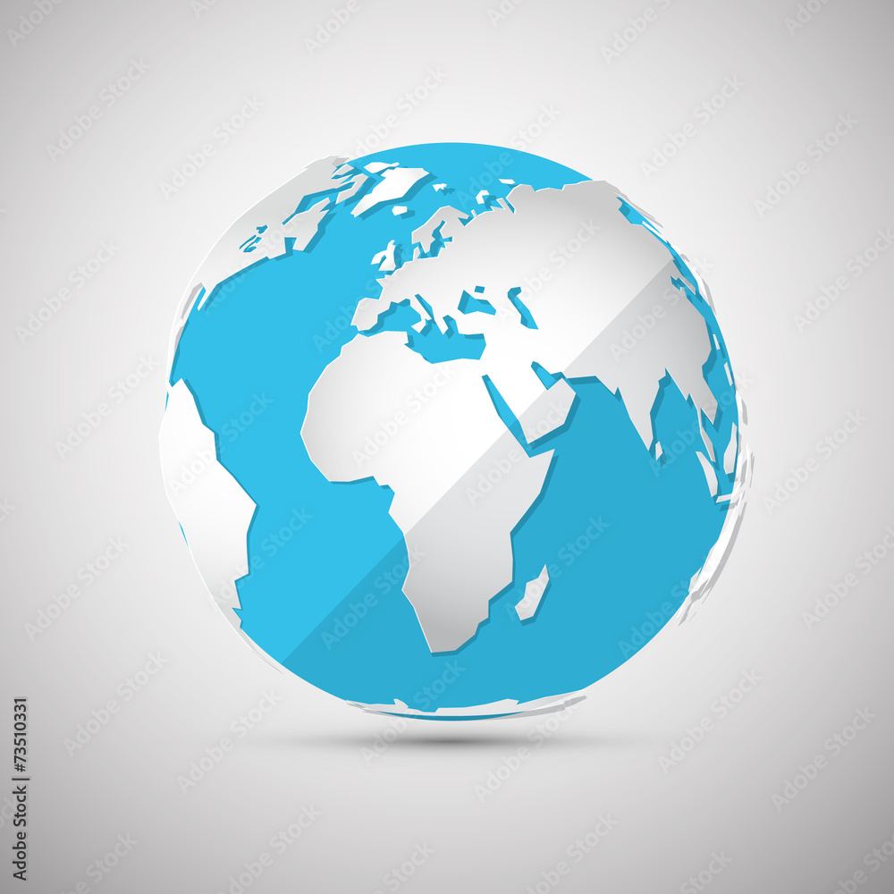 Vector Globe - Earth - Planet Illustration Vector Globe - Earth - Planet Illustration