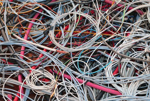 copper wires thrown into landfills recyclable waste