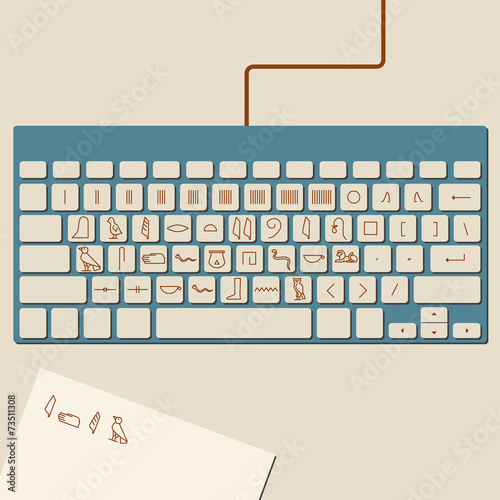 Egyptian Hieroglyphics Keyboard