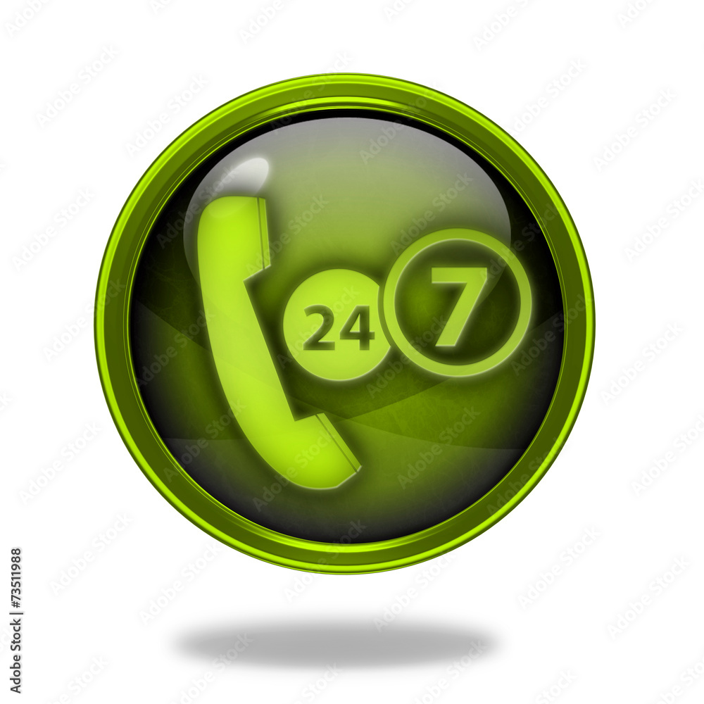 Support circular icon on white background Support circular icon on white background