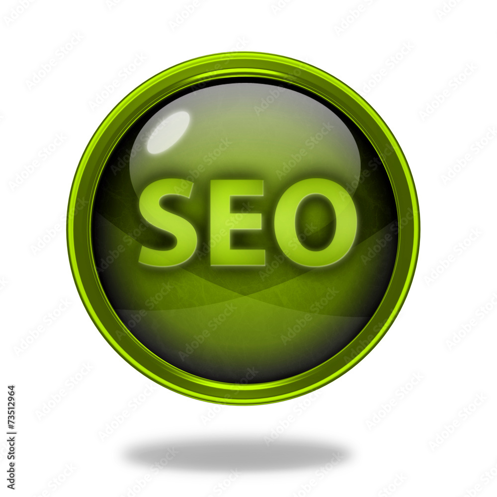 Seo circular icon on white background Seo circular icon on white background