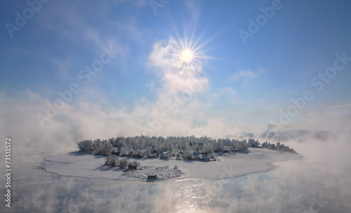 sland in the city of Irkutsk on the Angara River