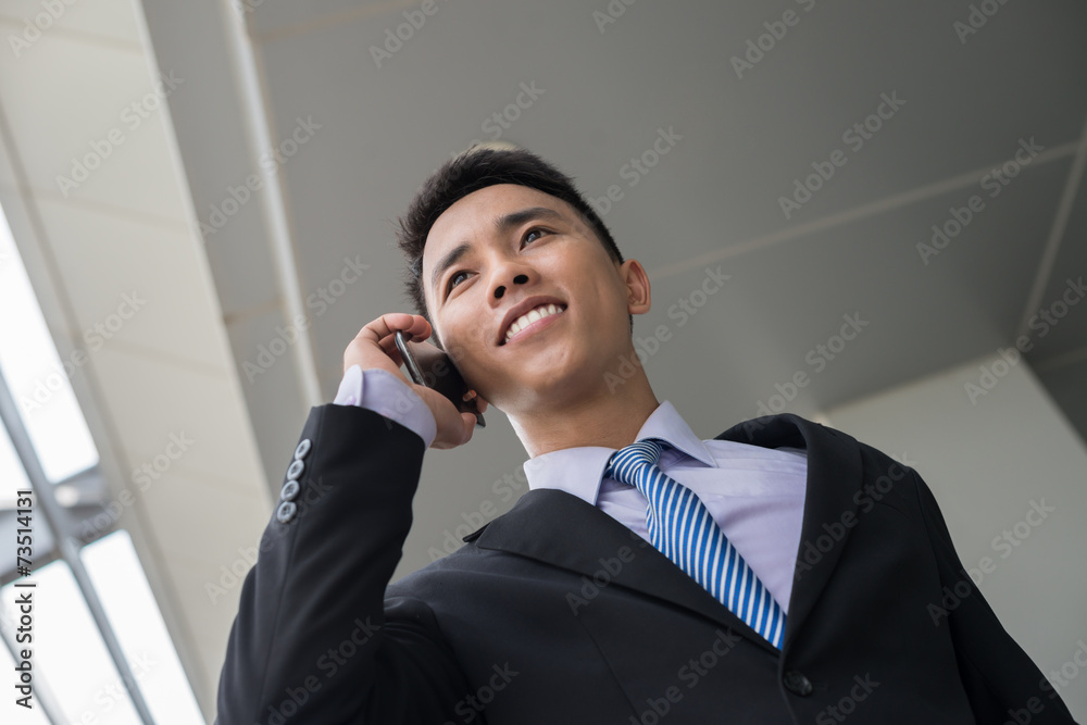 Talking on the phone Talking on the phone