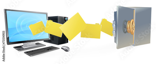Computer safe secure transfer backup