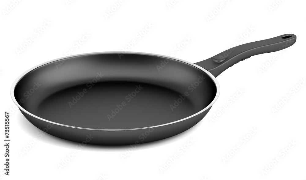 fryer pan isolated on white background fryer pan isolated on white background