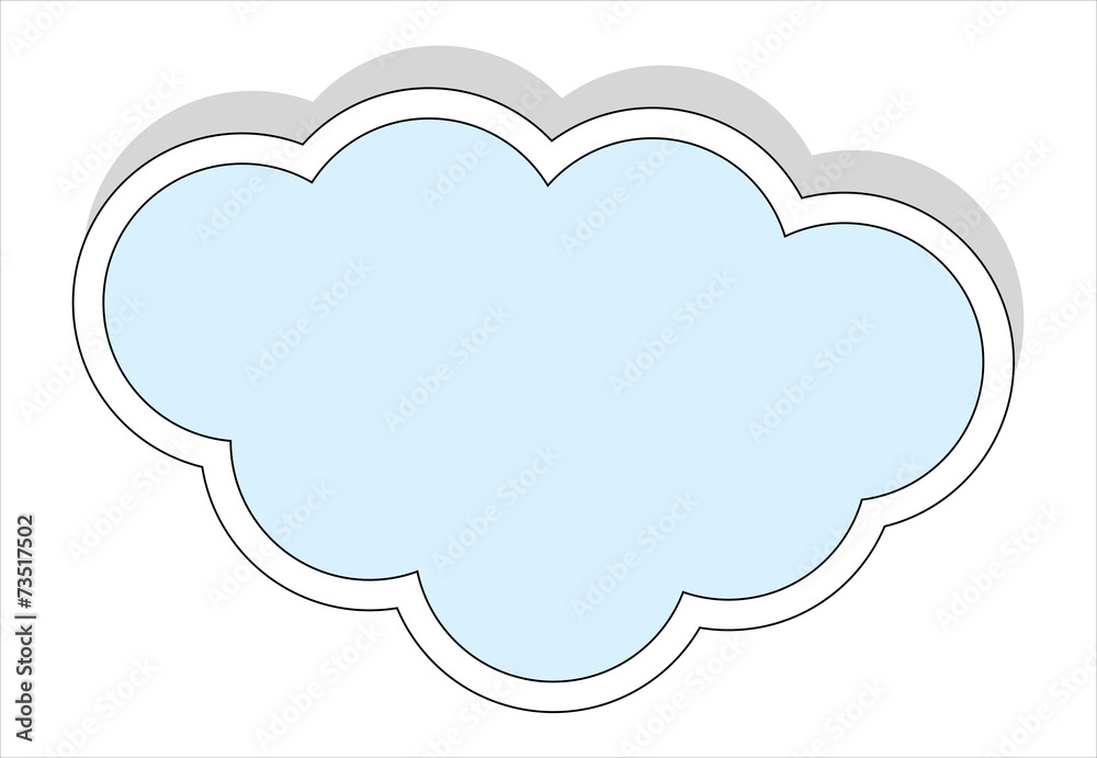 Vintage Cloud Sticker