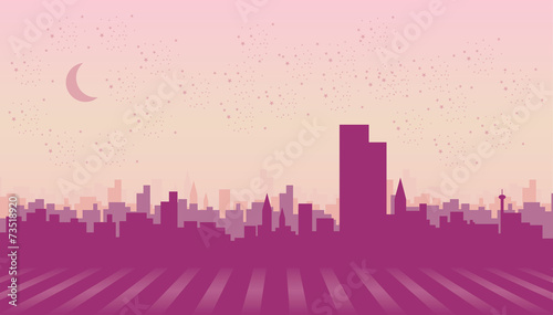 Illustration of a city