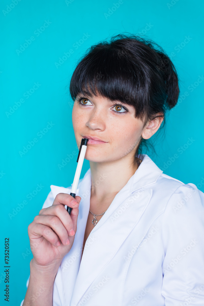 student girl thinking about something student girl thinking about something