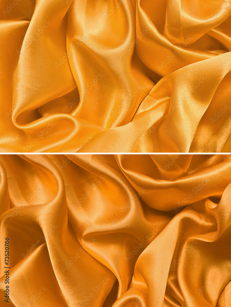 Fototapeta premium Set satin fabric texture background