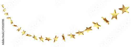 Abstrakte Sternschnuppe, Goldsterne, Gold, Sterne, 3D, Star