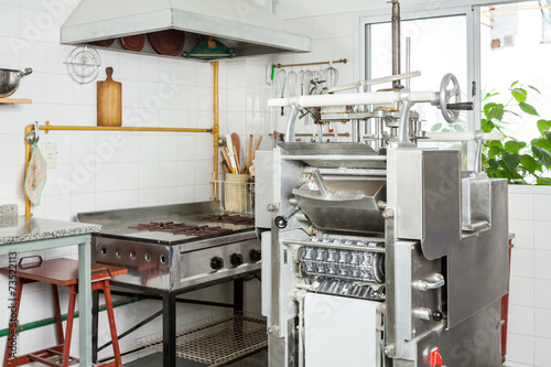 Ravioli Pasta Machine In Commercial Kitchen
