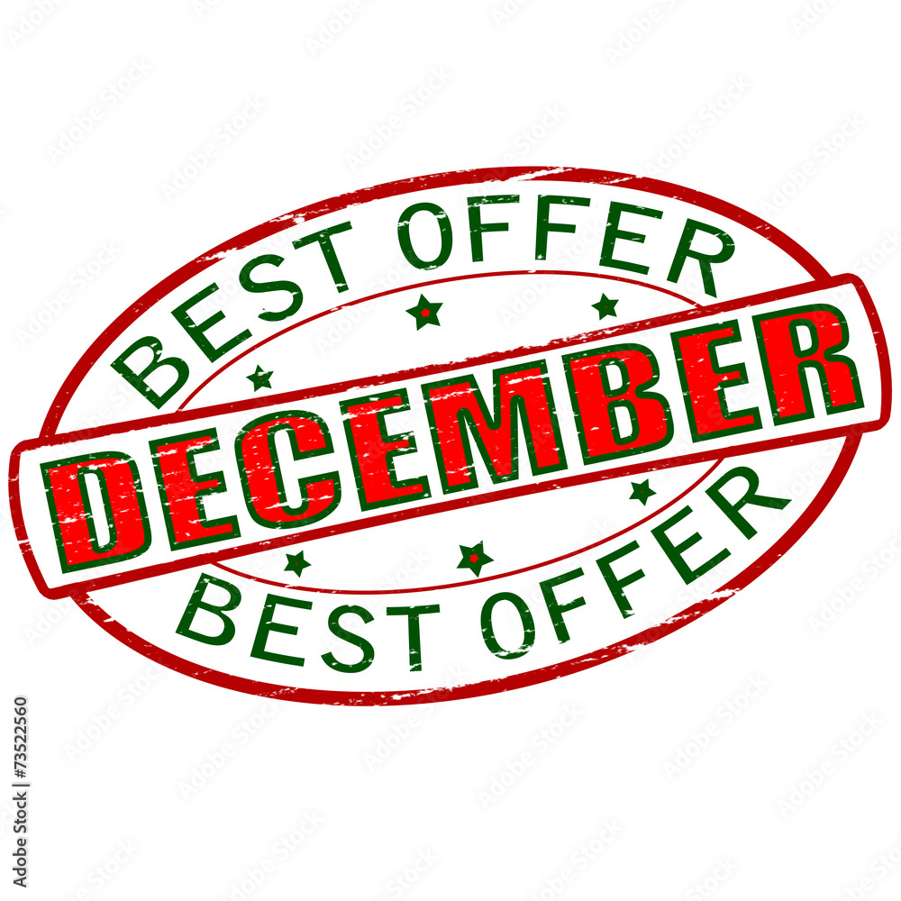 Fototapeta premium Best offer December