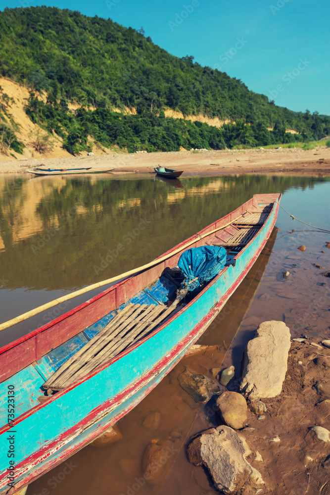 Obraz premium Boat in Laos