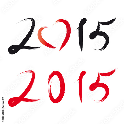 2015 - Jahreszahl mit Herz