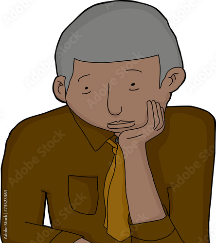 Bored Mature Businessman