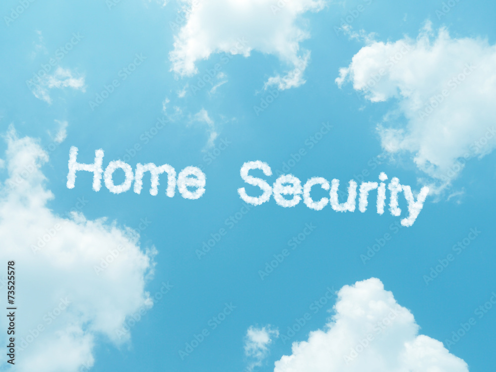 Fototapeta premium cloud words with design on blue sky background