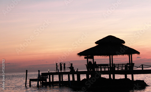 The sun sky and sea in Thailand