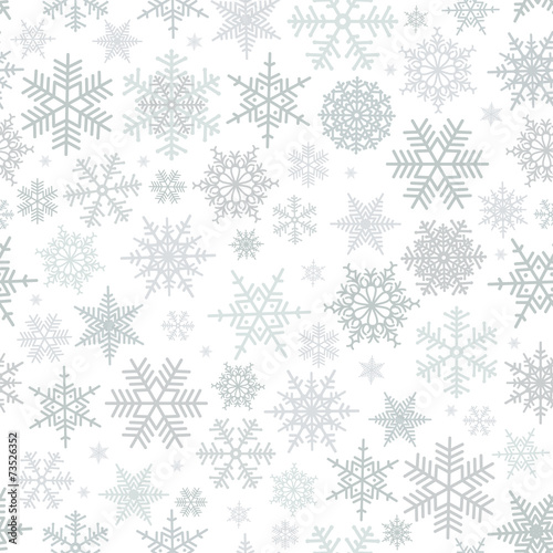 Seamless snowflake pattern