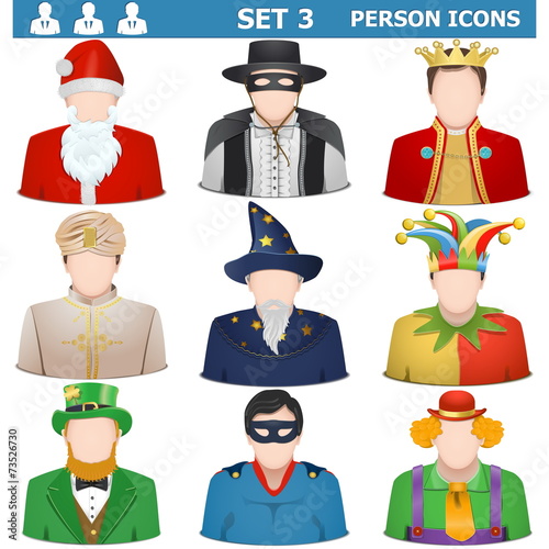 Vector Person Icons Set 3