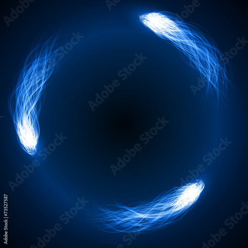 triple comet abstract vector
