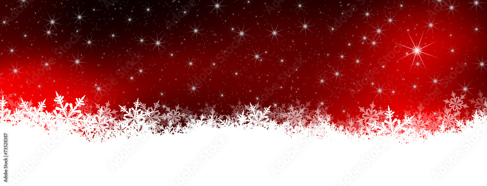 Weihnachtskarte, Head, Banner, Panorama, Webdesign, Vorlage, Rot