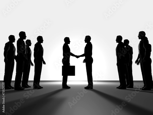 Business people shaking hands