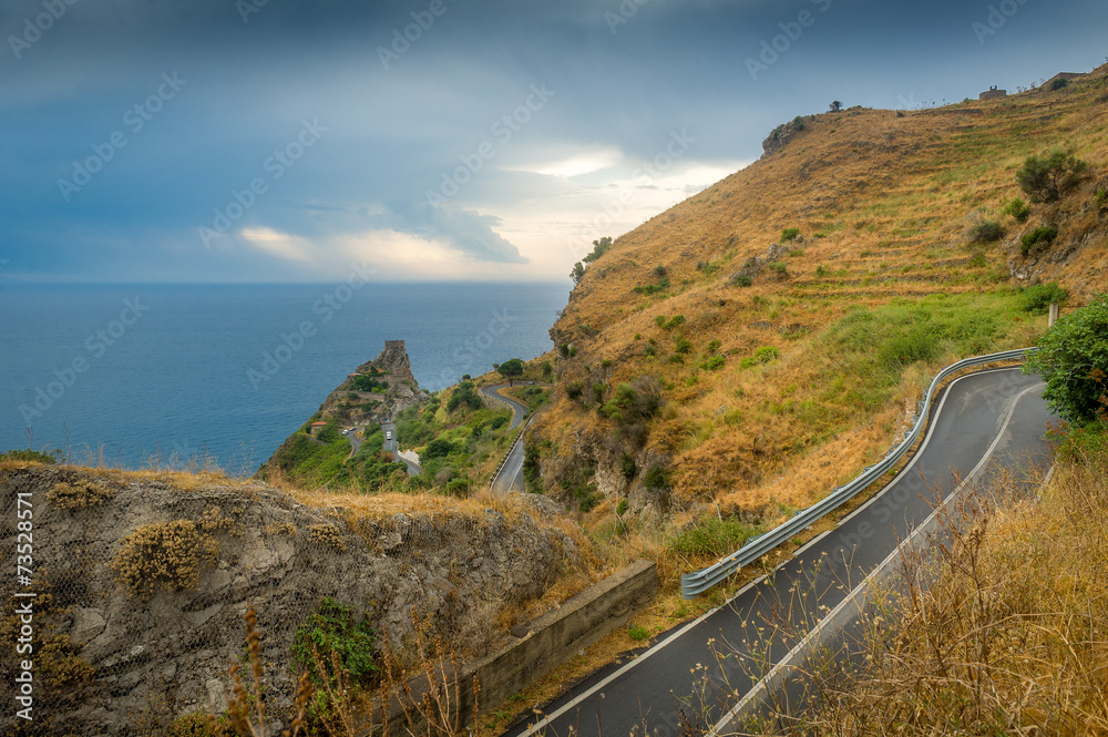 Sicilian coastal roads