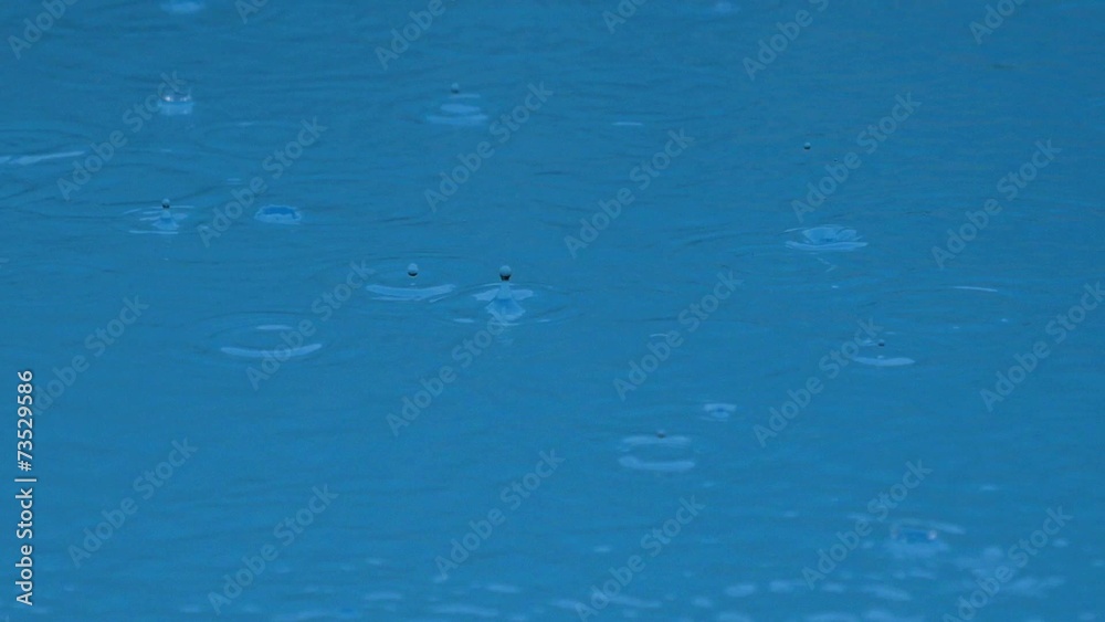 Falling into Blue Water Droplets while Raining. Falling into Blue Water Droplets while Raining.