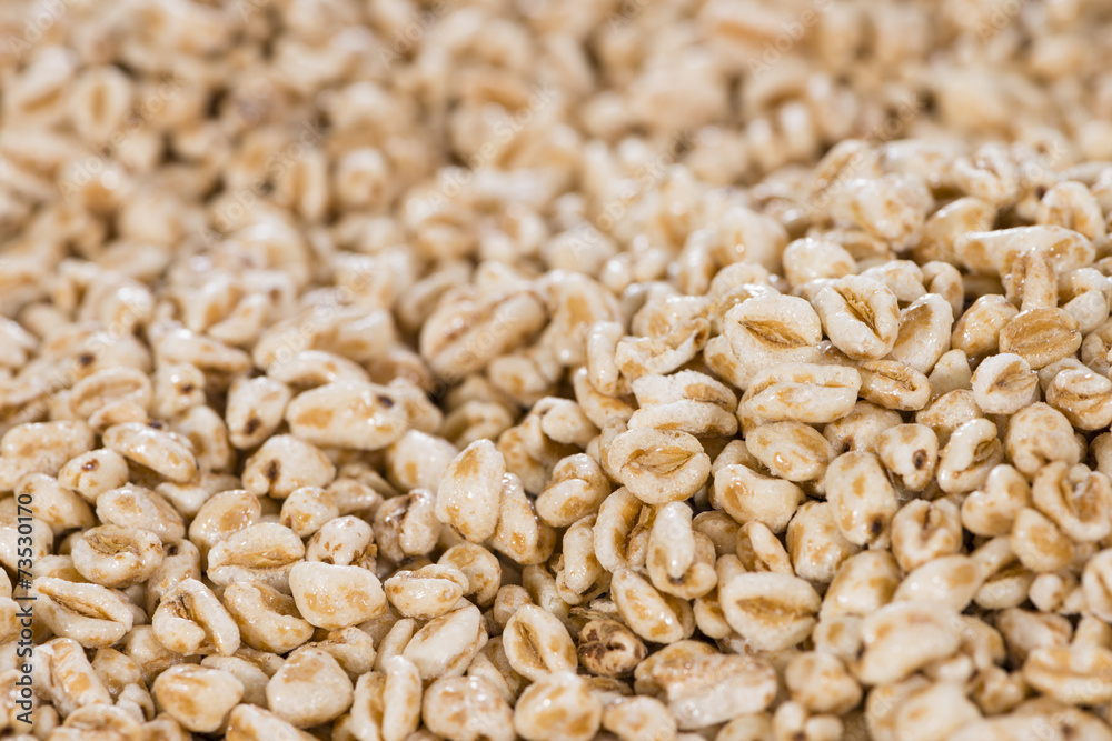 Puffed Wheat background Puffed Wheat background