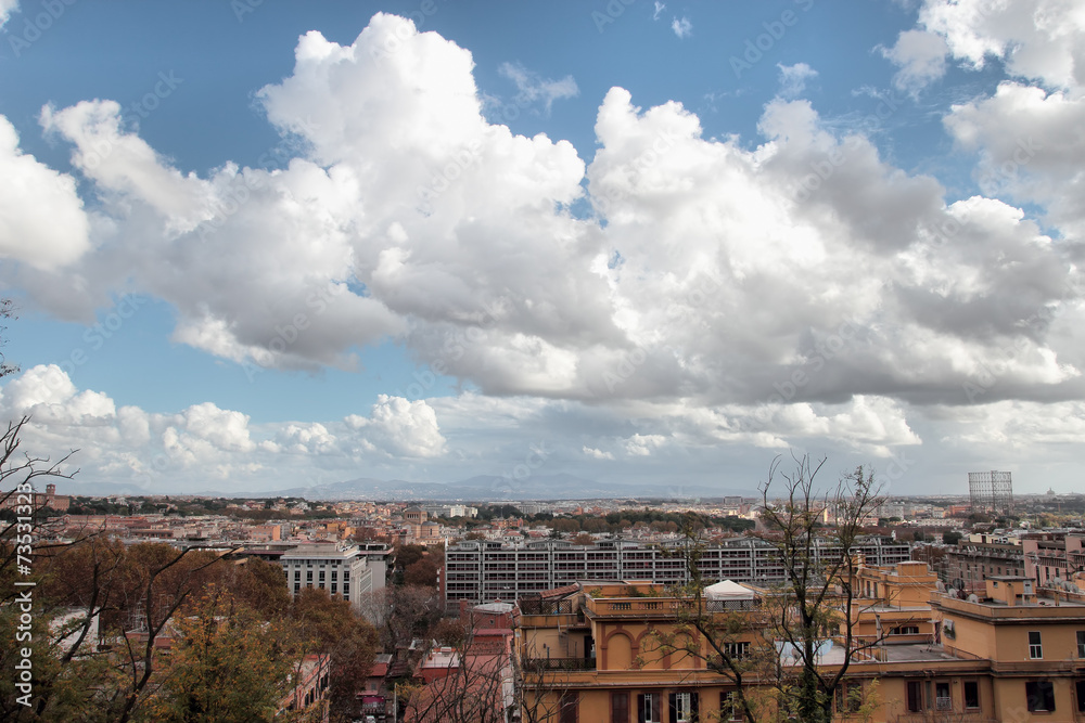 overview of Garbatella district in Rome overview of Garbatella district in Rome