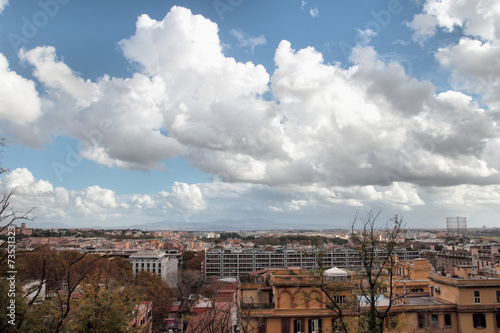 overview of Garbatella district in Rome