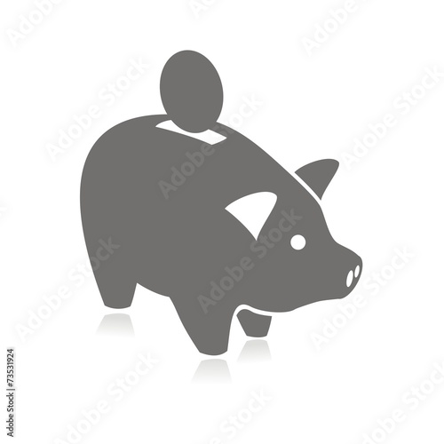 Icono hucha cerdito FB reflejo