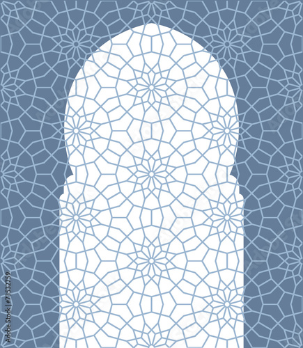 arabic door and window vector silhouette