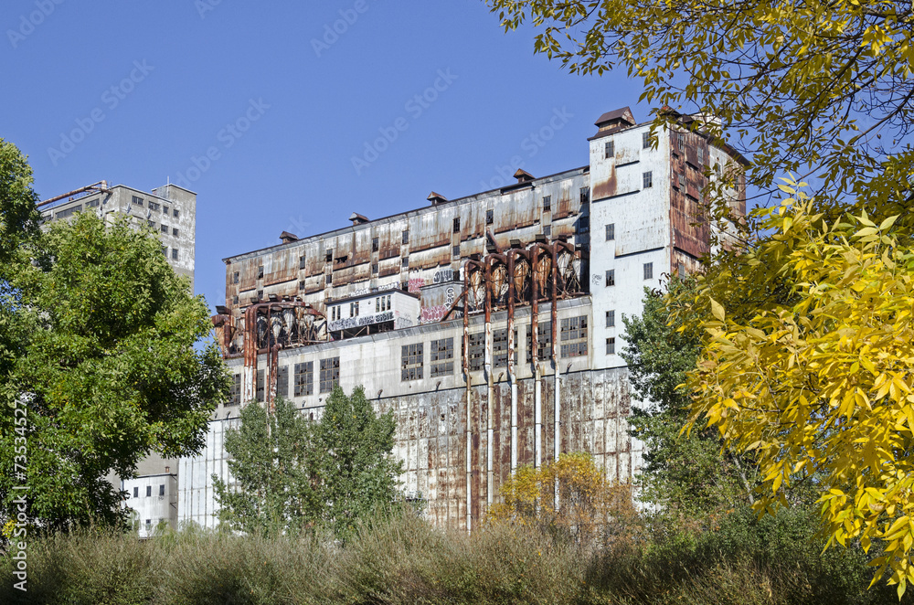 Fototapeta premium Industriegebiet - Halle