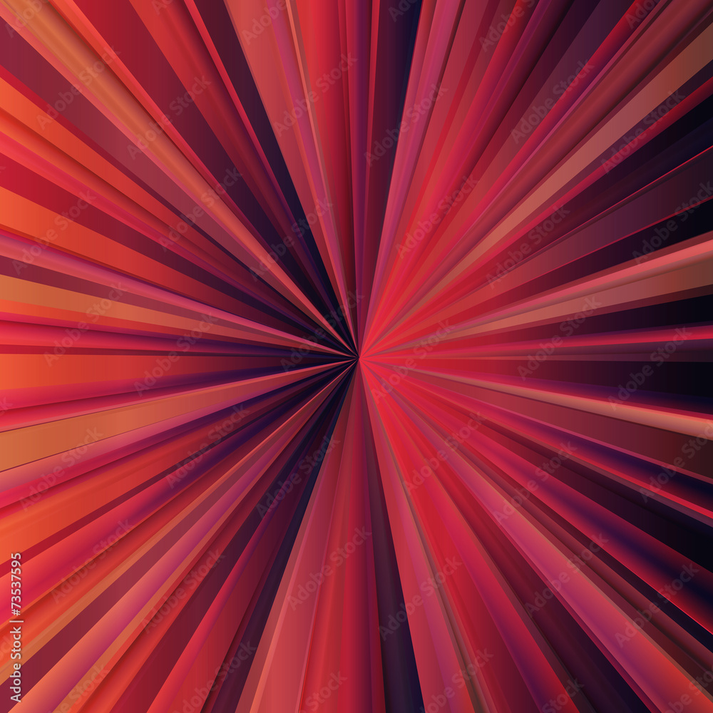 Red sunburst vector background with dark edges Red sunburst vector background with dark edges