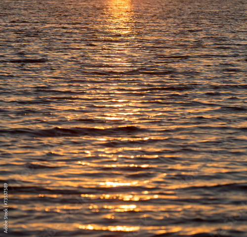 Sunset on the water