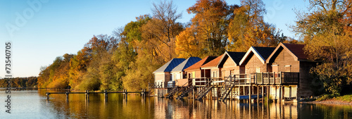 Fototapeta old wooden boathouse