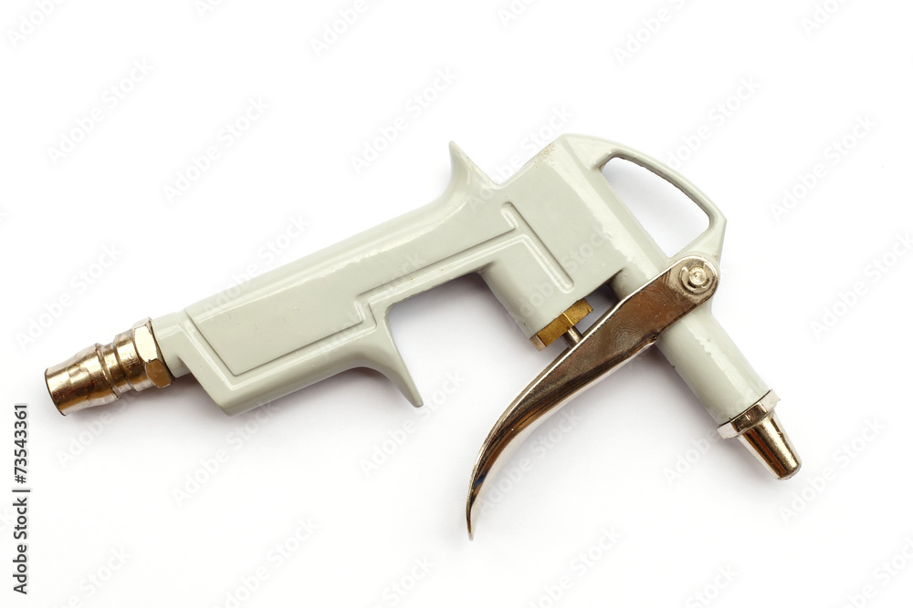 Air compressor gun isolated on a white background Air compressor gun isolated on a white background
